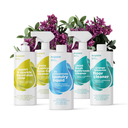 SoPure 5 x 500ml Trial Pack SoPure Naturally - Eco Friendly Anti Allergen Natural Cleaning Products