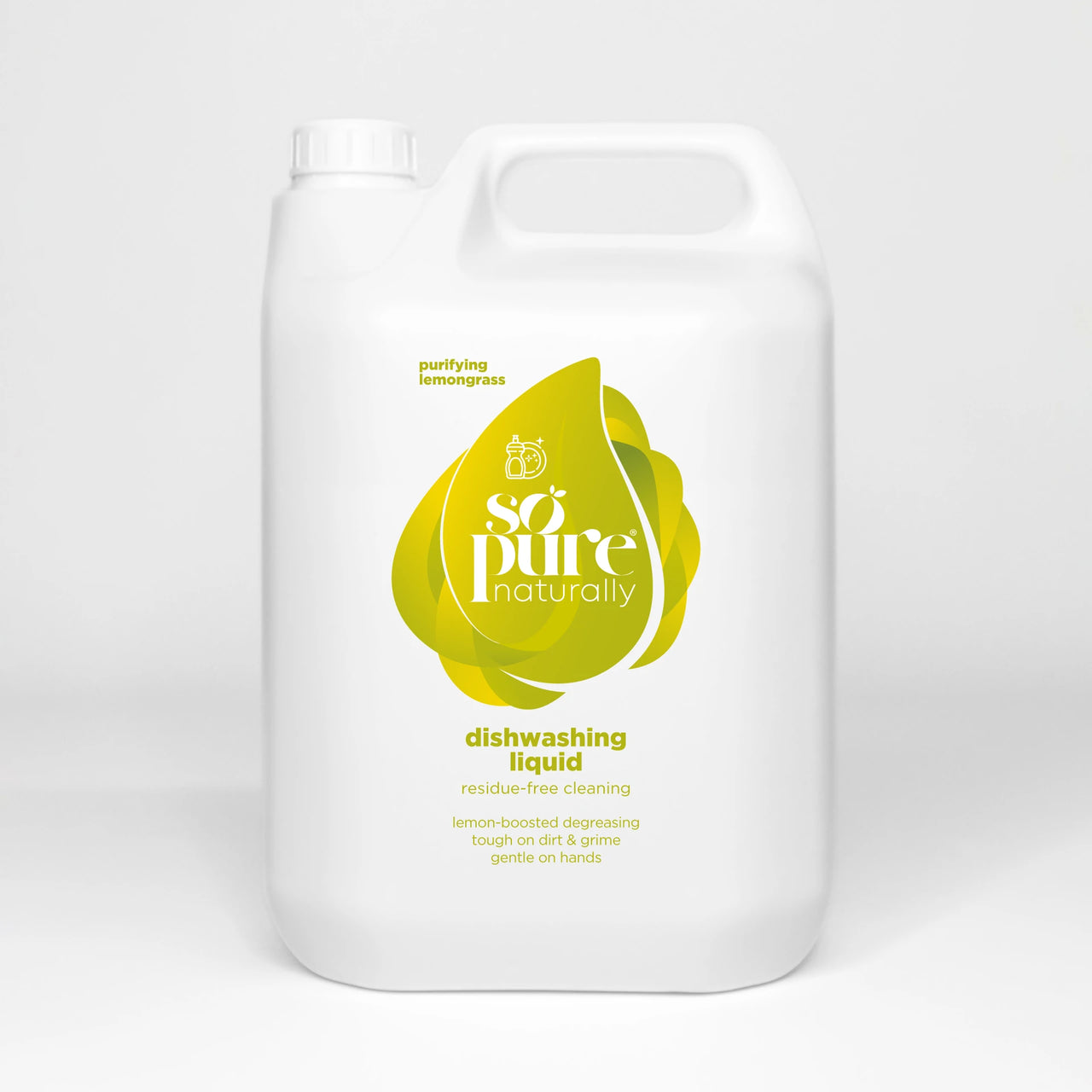 SoPure Dishwashing Liquid - Purifying Lemongrass SoPure Naturally - Eco Friendly Anti Allergen Natural Cleaning Products