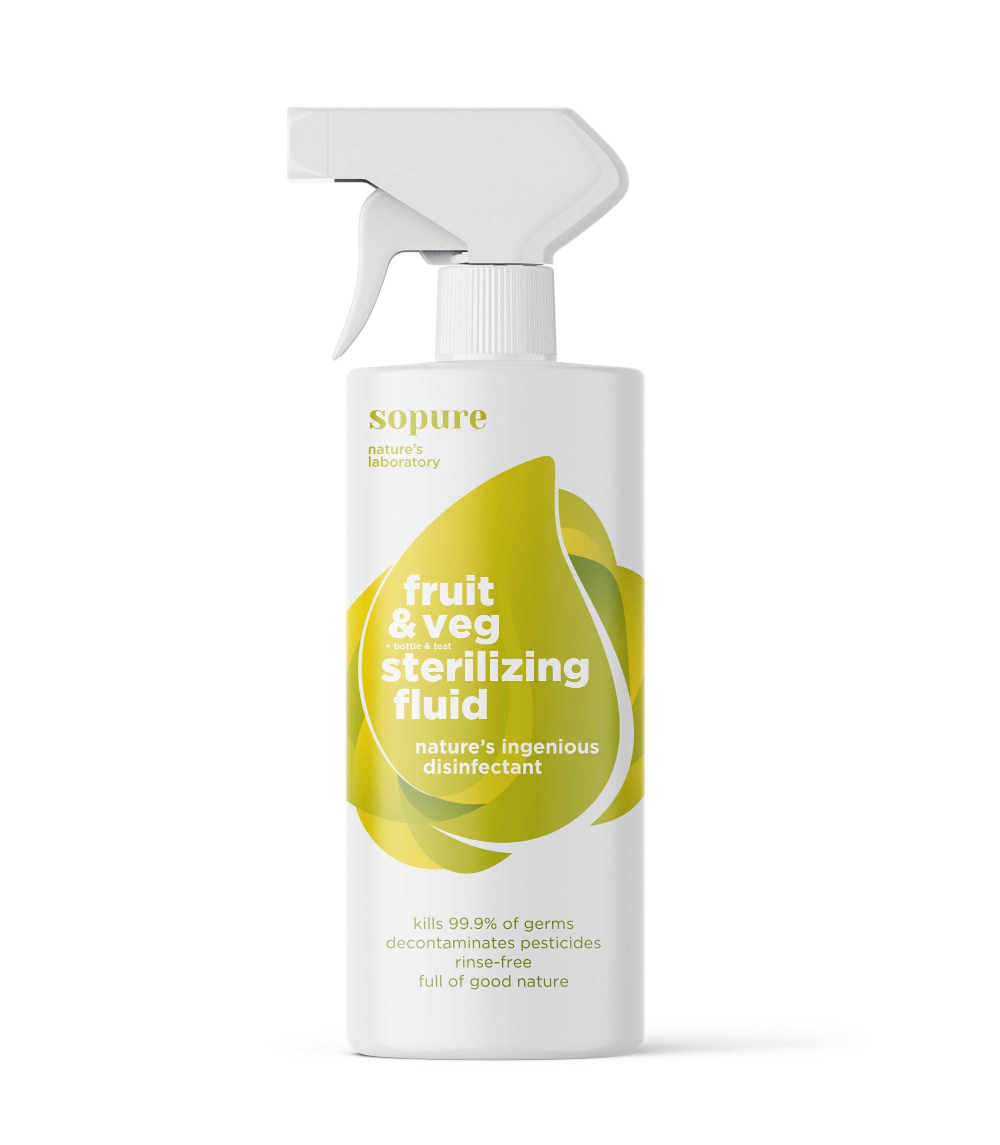 SoPure Fruit & Veg Sterilizing Fluid SoPure Naturally - Eco Friendly Anti Allergen Natural Cleaning Products