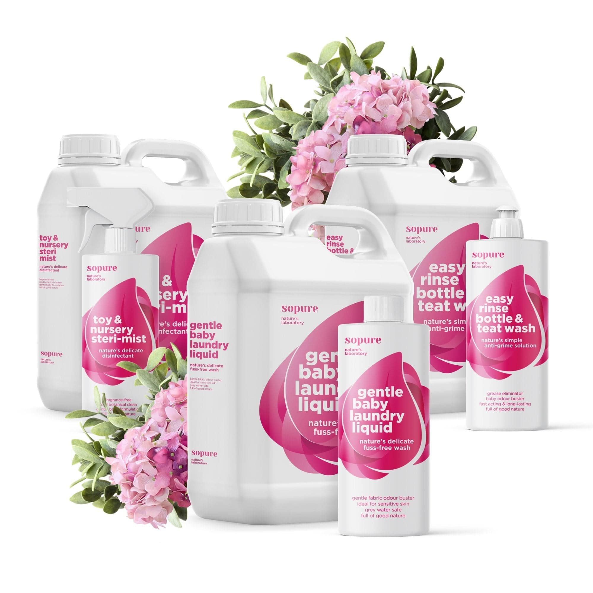 SoPure Gentle Baby 5 Litre Conversion Pack SoPure Naturally - Eco Friendly Anti Allergen Natural Cleaning Products
