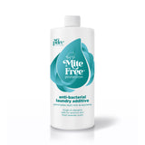 Mite Free anti-bacterial laundry additive bottle on a white background